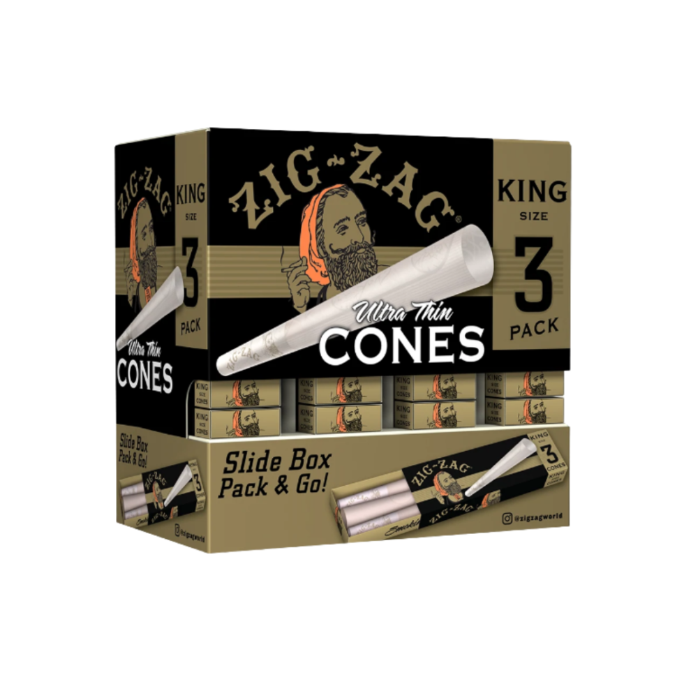 ZIG ZAG CONES 36 PACK PROMO DISPLAY Sahara Distribution   007592 980x980 