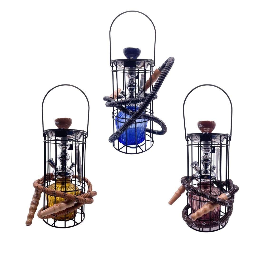 MYA BLACK CAGE HOOKAH Sahara Distribution