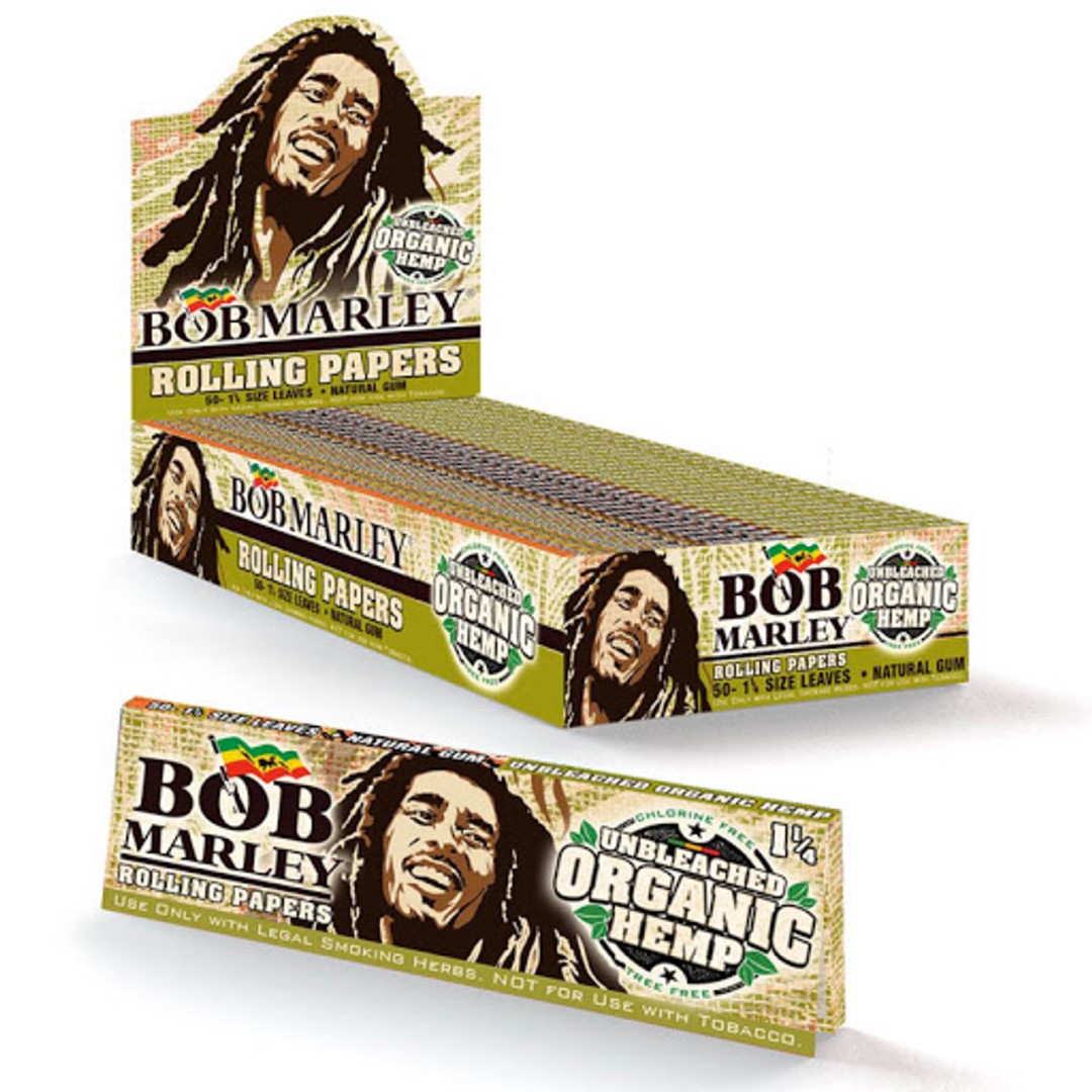 BOB MARLEY - ORGANIC ROLLING PAPER - 50/BOX | Sahara Distribution